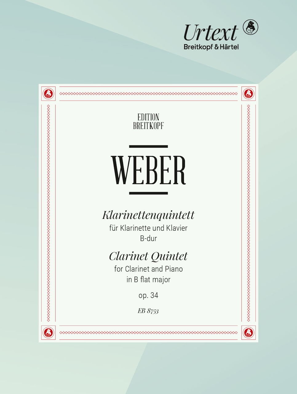 Weber, Klarinettquintett op. 34 (Cl,Pf) (Breitkopf)