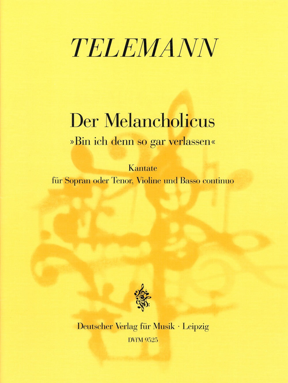 Telemann, Melancholicus (High,Vn,Bc) (Deutscher Verlag fur Musik)