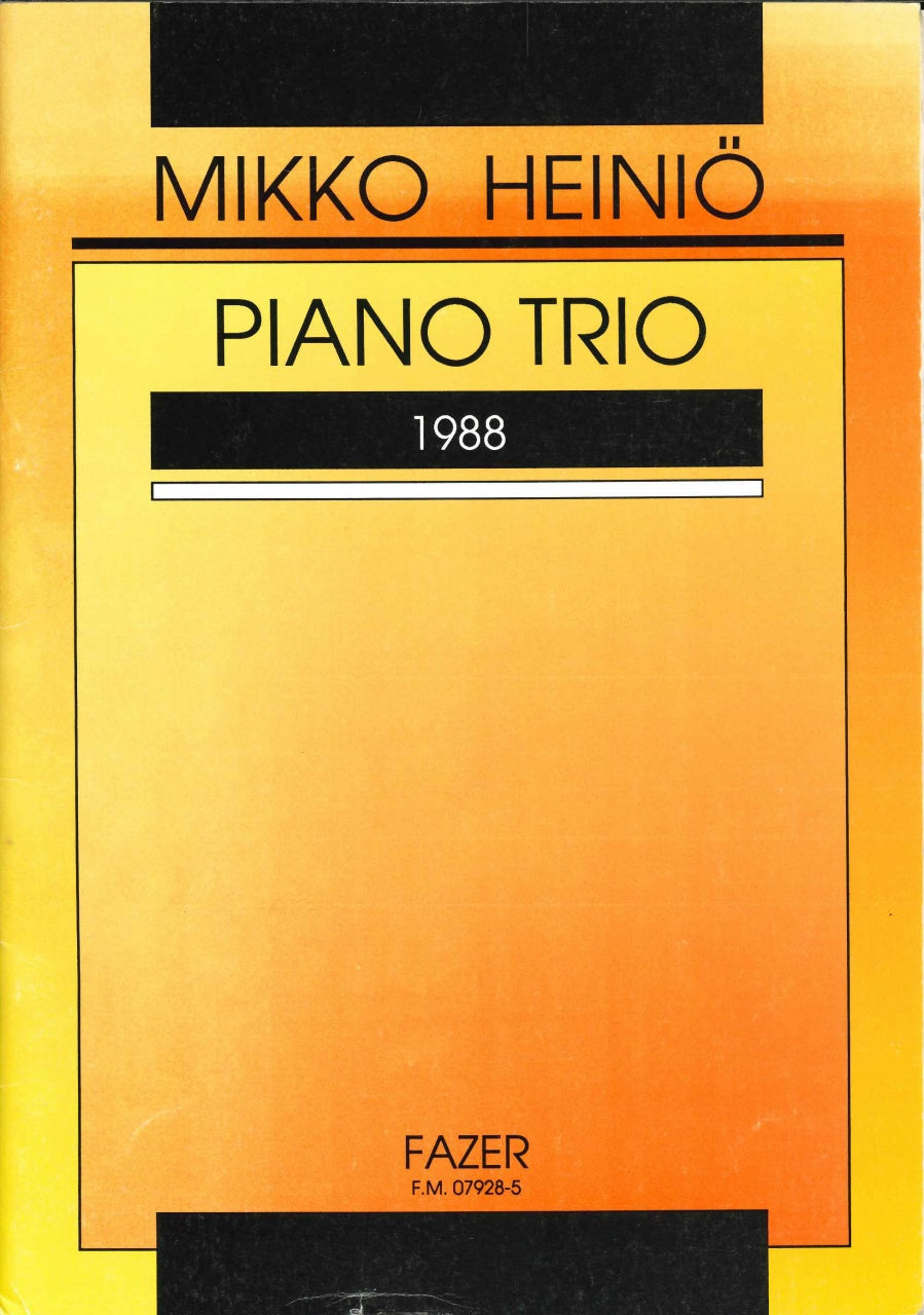 Heinio, Piano Trio (Vn,Vc,Pf) (Fazer/Fennica Gehrman)