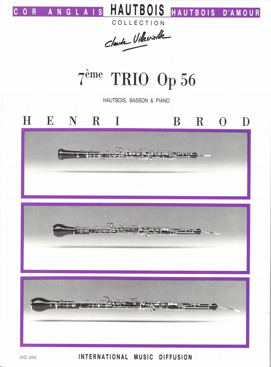 Brod, Trio No. 7, op. 56 (Ob,Bn,Pf) (IMD (International Music Diffusion))