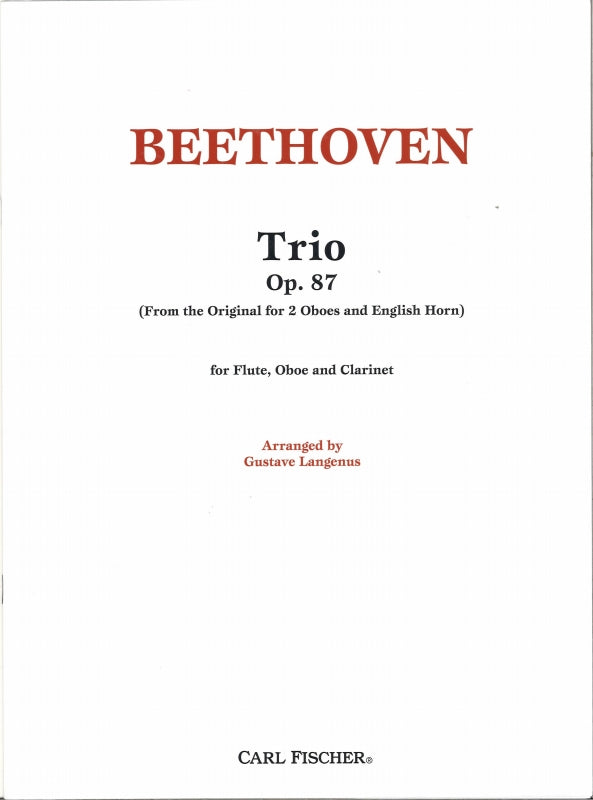 Beethoven, Trio op. 87 (Fl,Ob,Cl) (Carl Fischer)