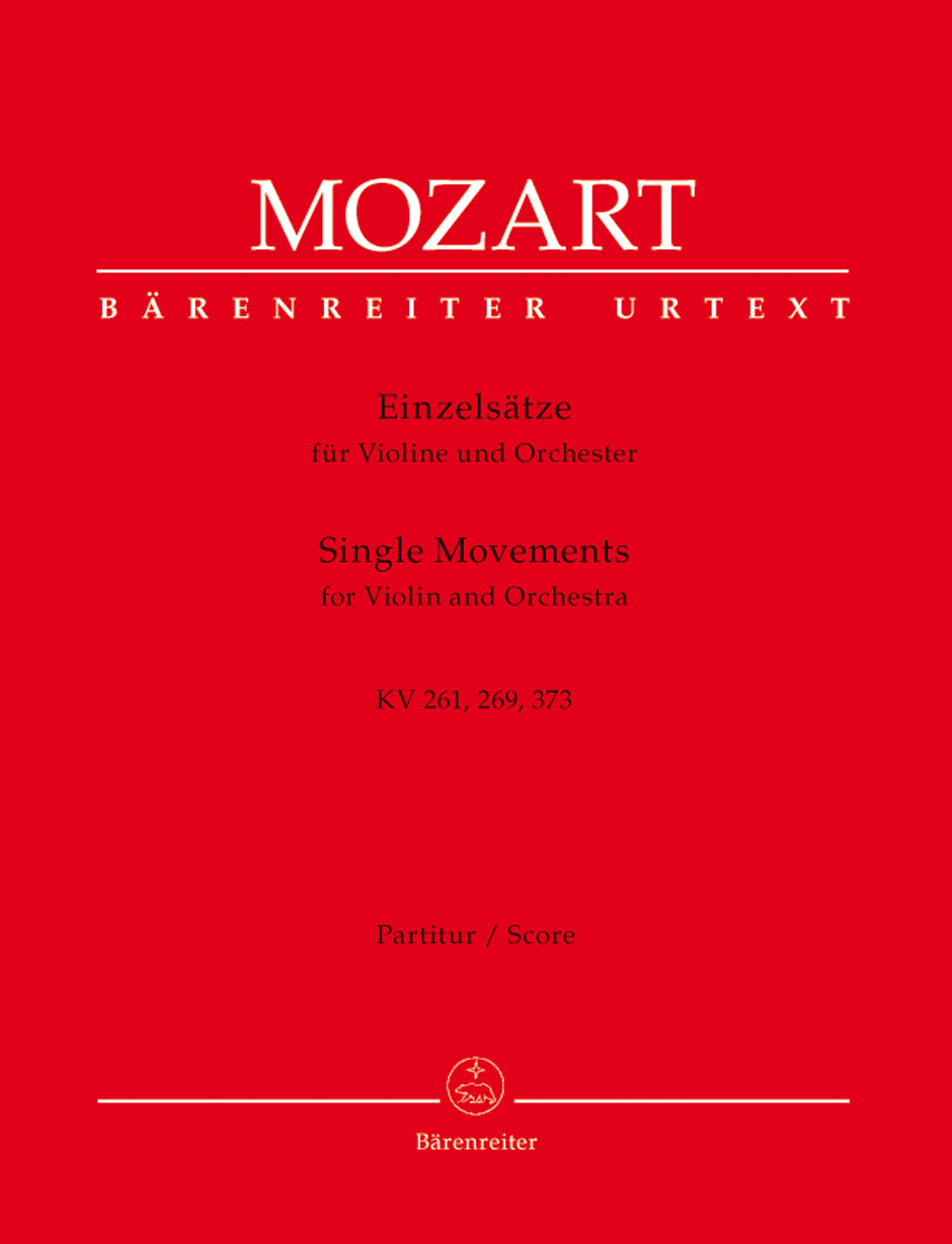 Mozart, Adagio KV 261 etc. Full Score (Barenreiter)