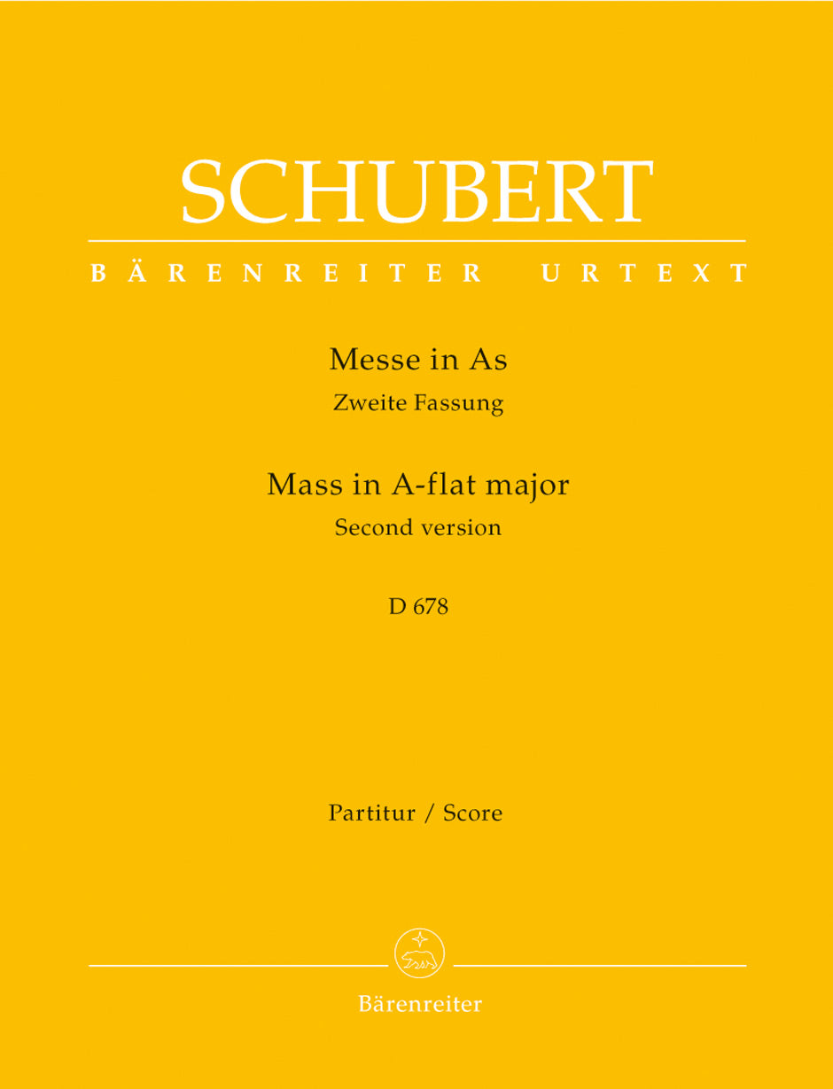 Schubert, Missa D 678 in Ab (Partitur) (Barenreiter)