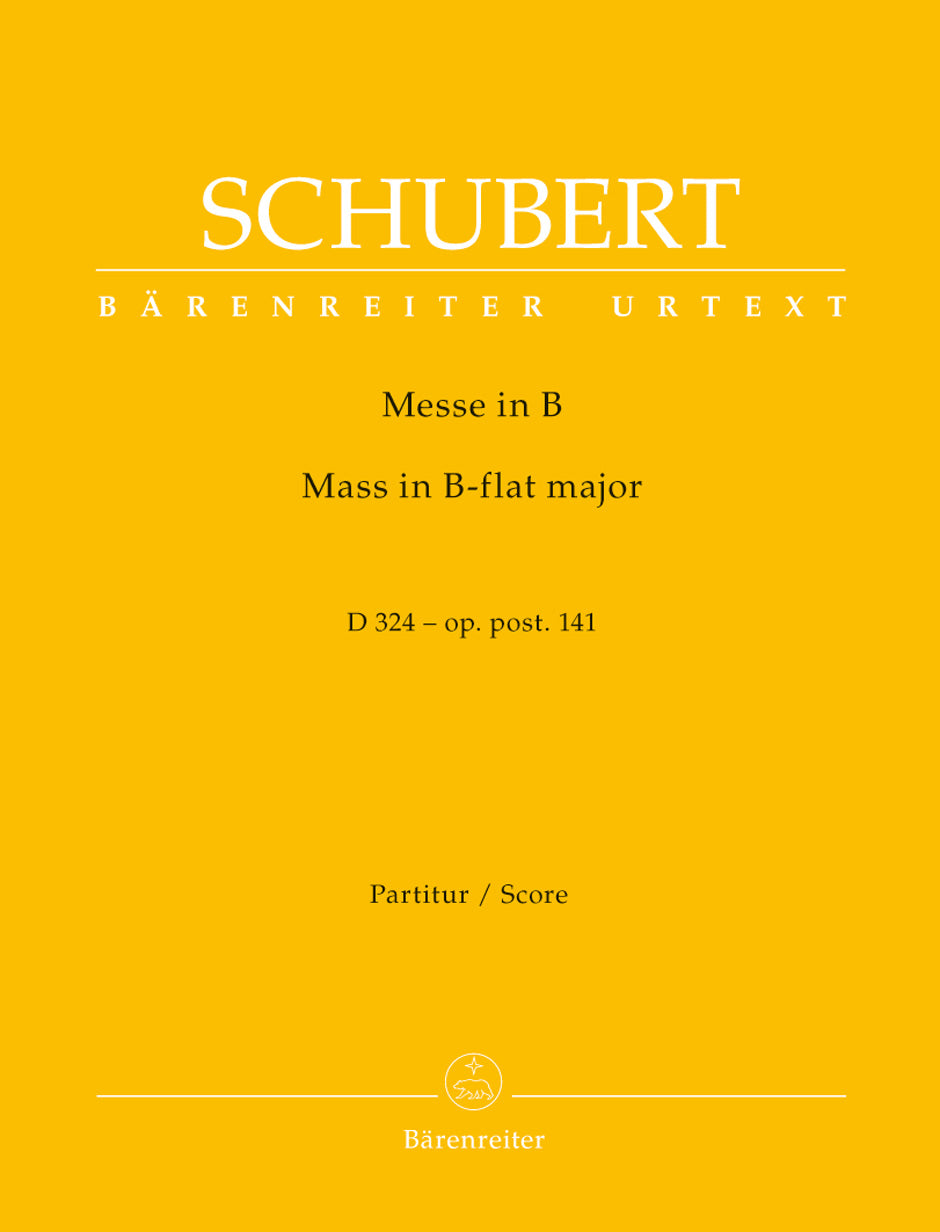 Schubert, Missa No. 3 D 324 Partitur (Barenreiter)