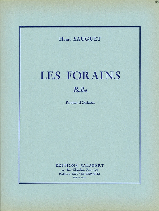 Sauguet, Forains: Ballet (Salabert)
