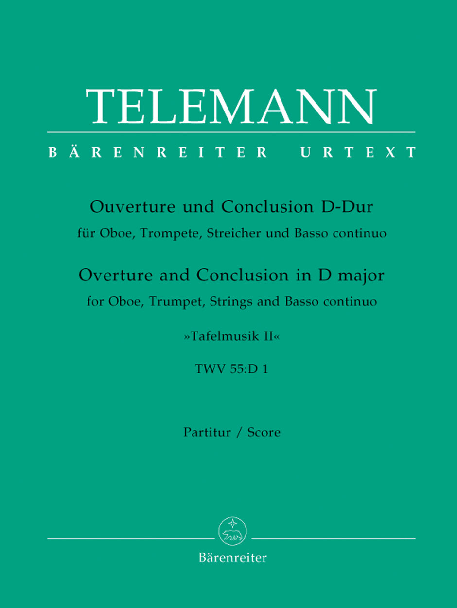 Telemann, Tafelmusik 2, Ov.Concl.(Score) (Barenreiter)