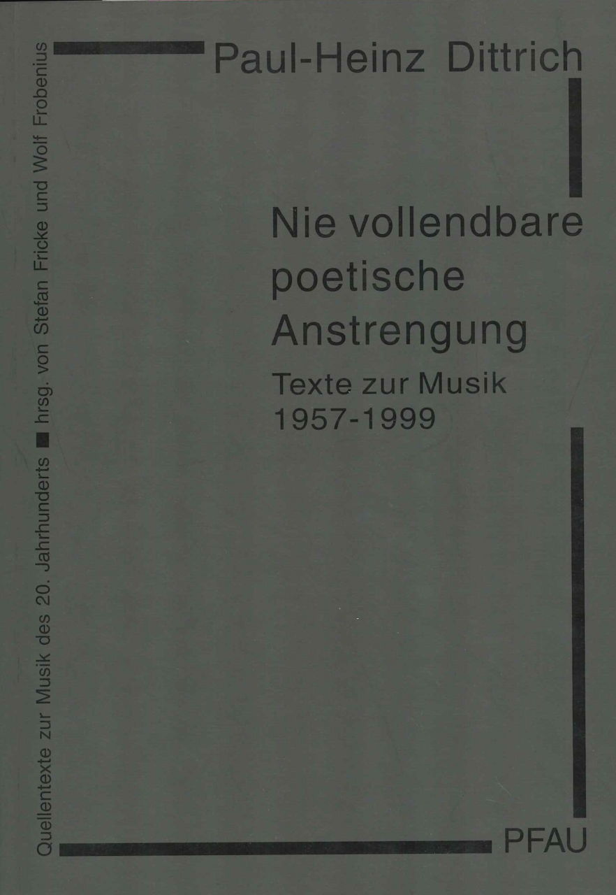 Dittrich, Nie Vollendbare Poetische (Pfau)