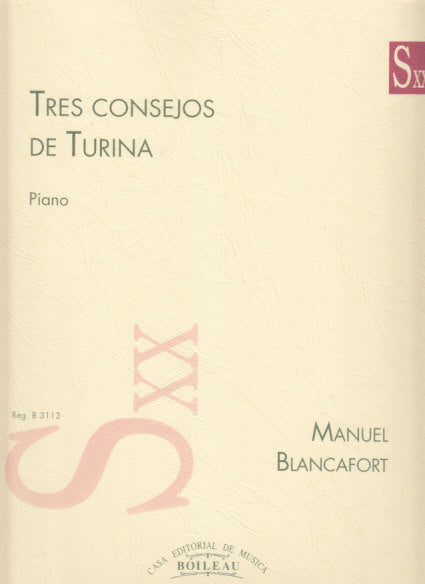 Blancafort, Tres Consejos de Turina (Boileau)
