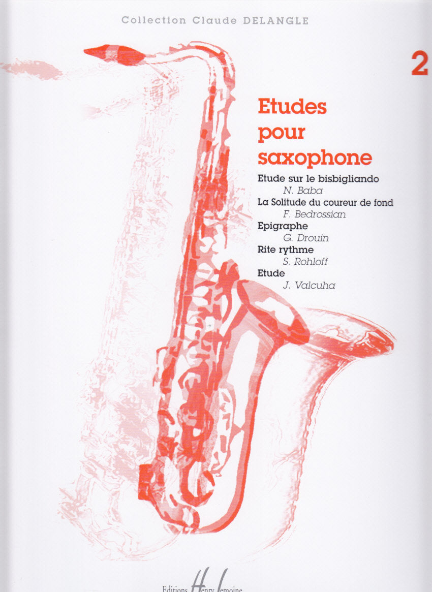 Etudes pour saxophone 2 (ASax Solo) (Lemoine)