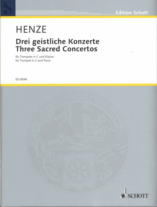 Henze, 3 Geistliche Konzerte (Trp,Pf) (Schott)