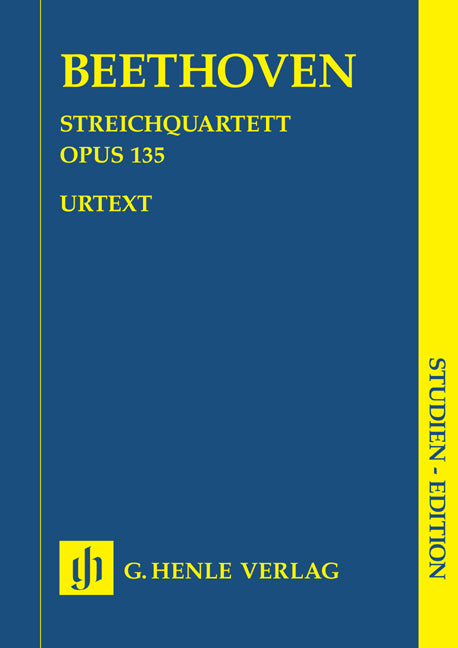 Beethoven, String Quartet op.135 (Henle)