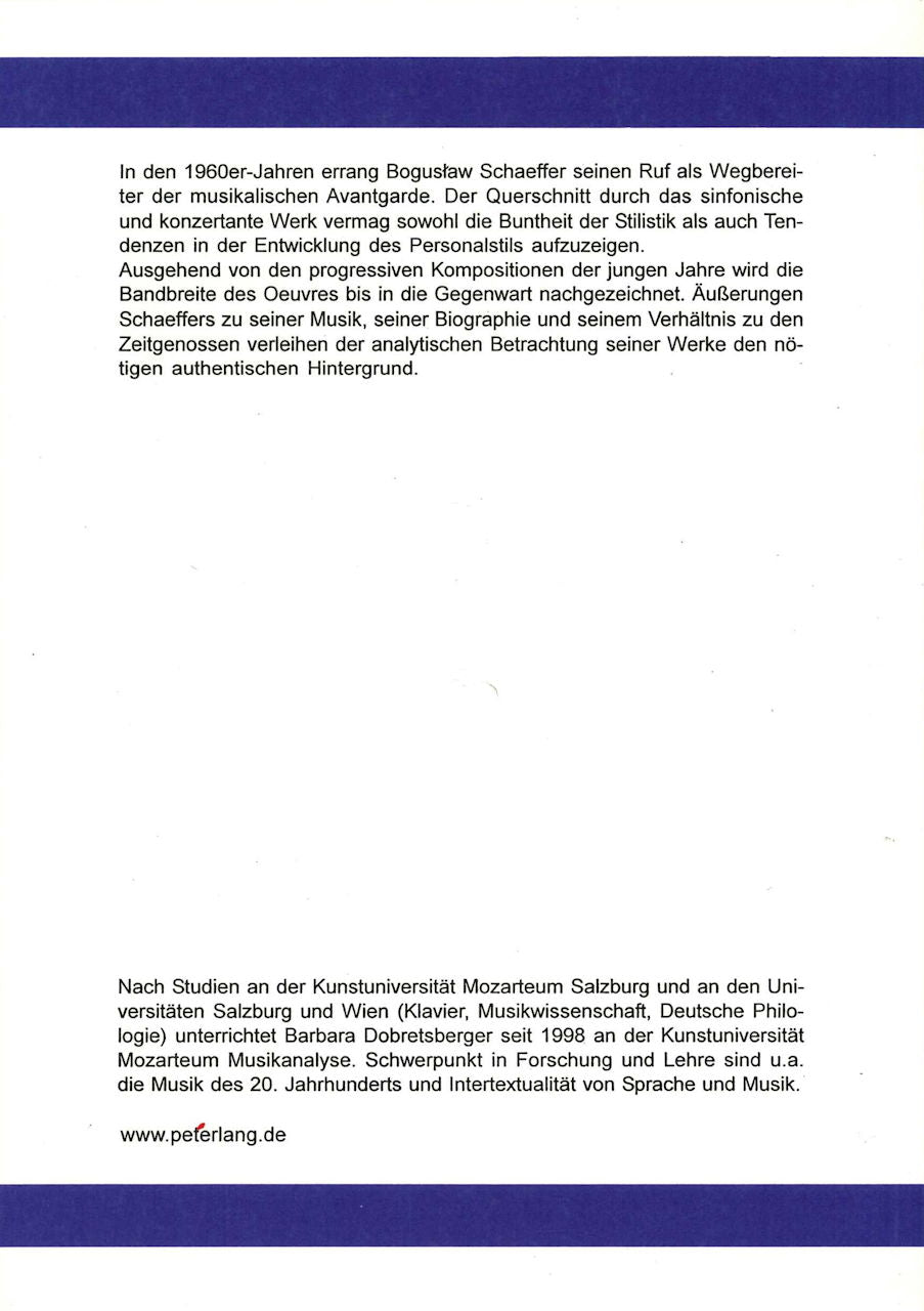 Dobretsberger, Polnische Avantgarde (Peter Lang)