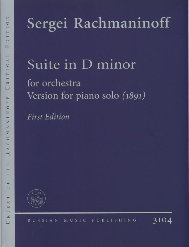 Rachmaninoff, Suite in d minor (Pf Solo) (Russian Music Publishing)