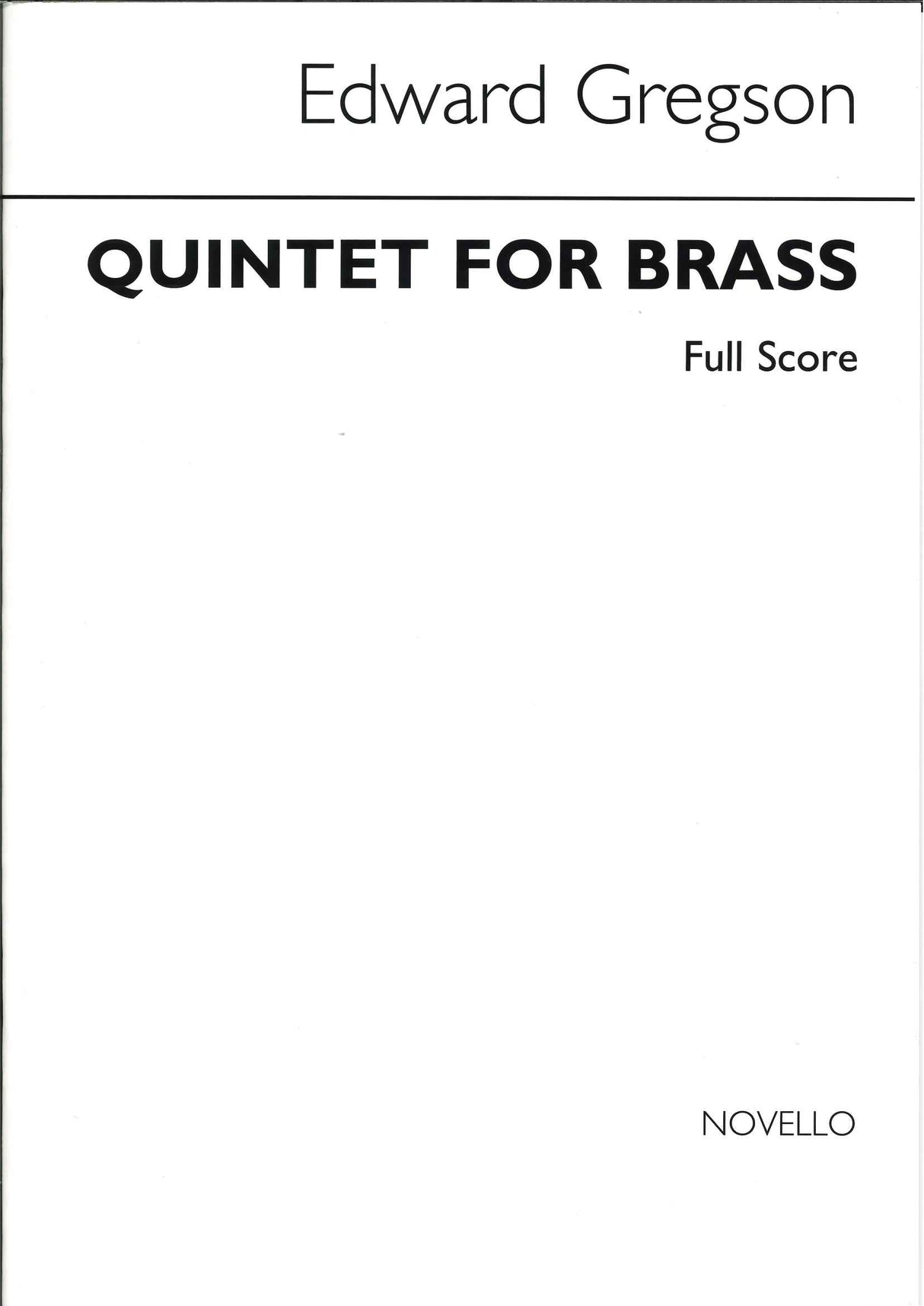Gregson, Quintet for Brass (Score) (Novello)