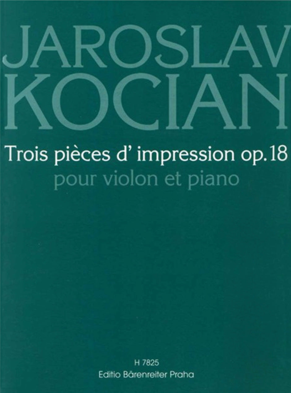 Kocian, 3 Pieces d'impression op. 18 (Supraphon)