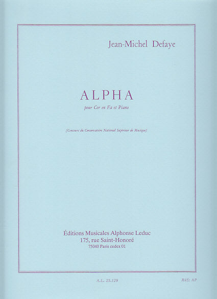 Defaye, Alpha (Leduc)