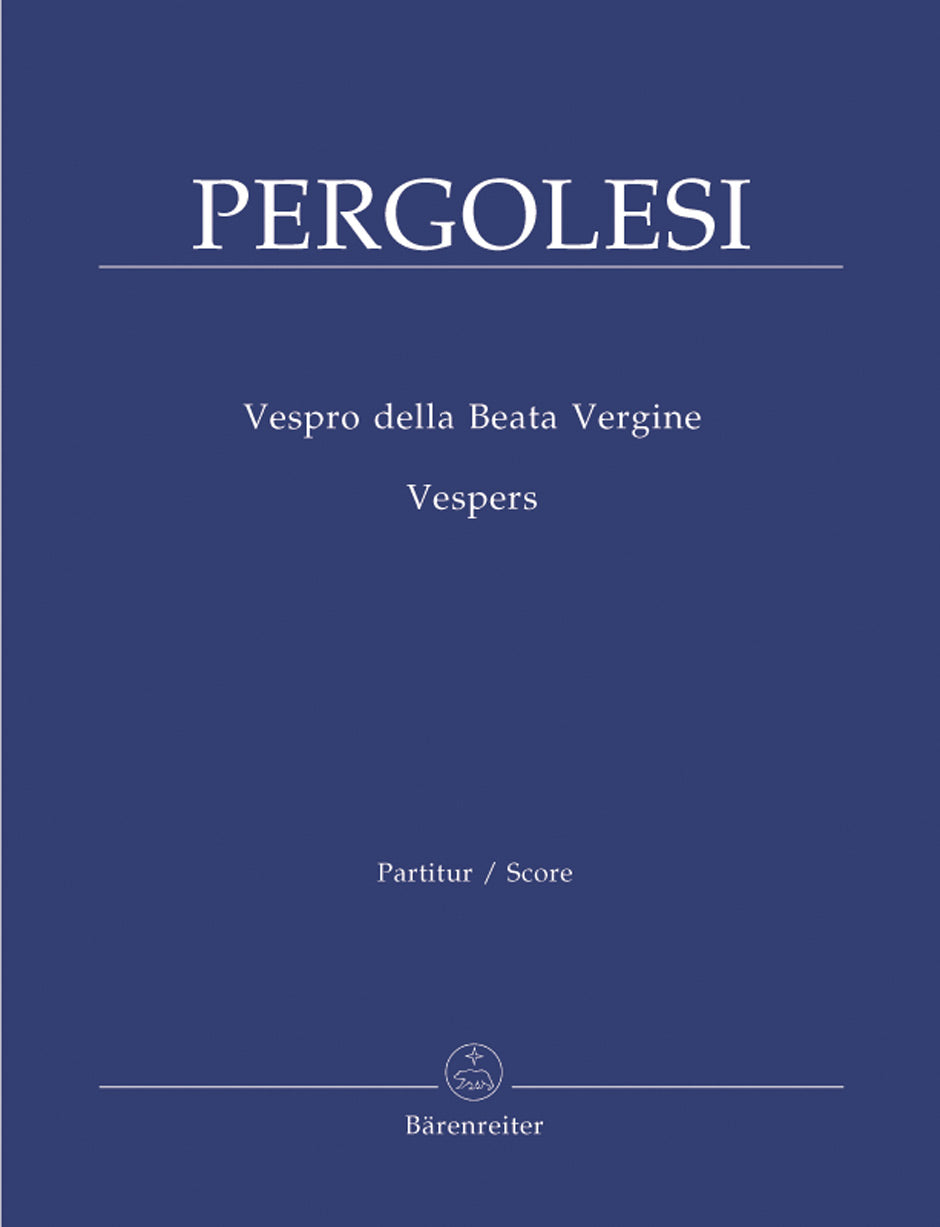 Pergolesi, Vespro della Beata Vergine (Barenreiter)