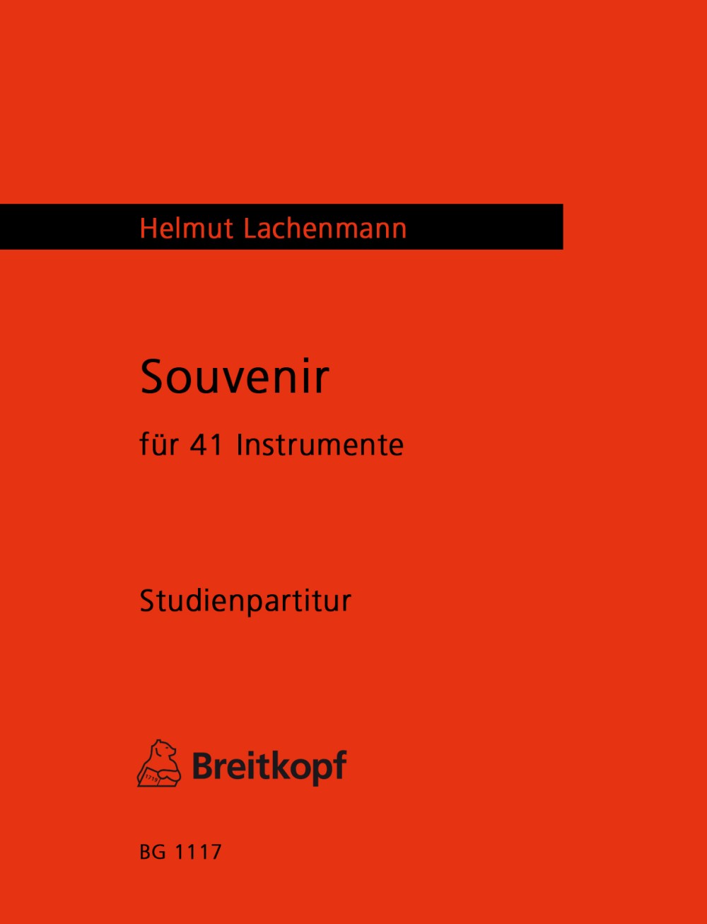 Lachenmann, Souvenir (1959) (Breitkopf)
