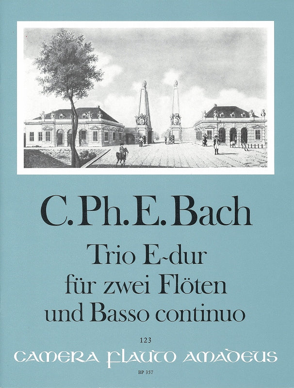 Bach,C.P.E., Trio Wq 162 in E (2Fl,Bc) (Amadeus Verlag)