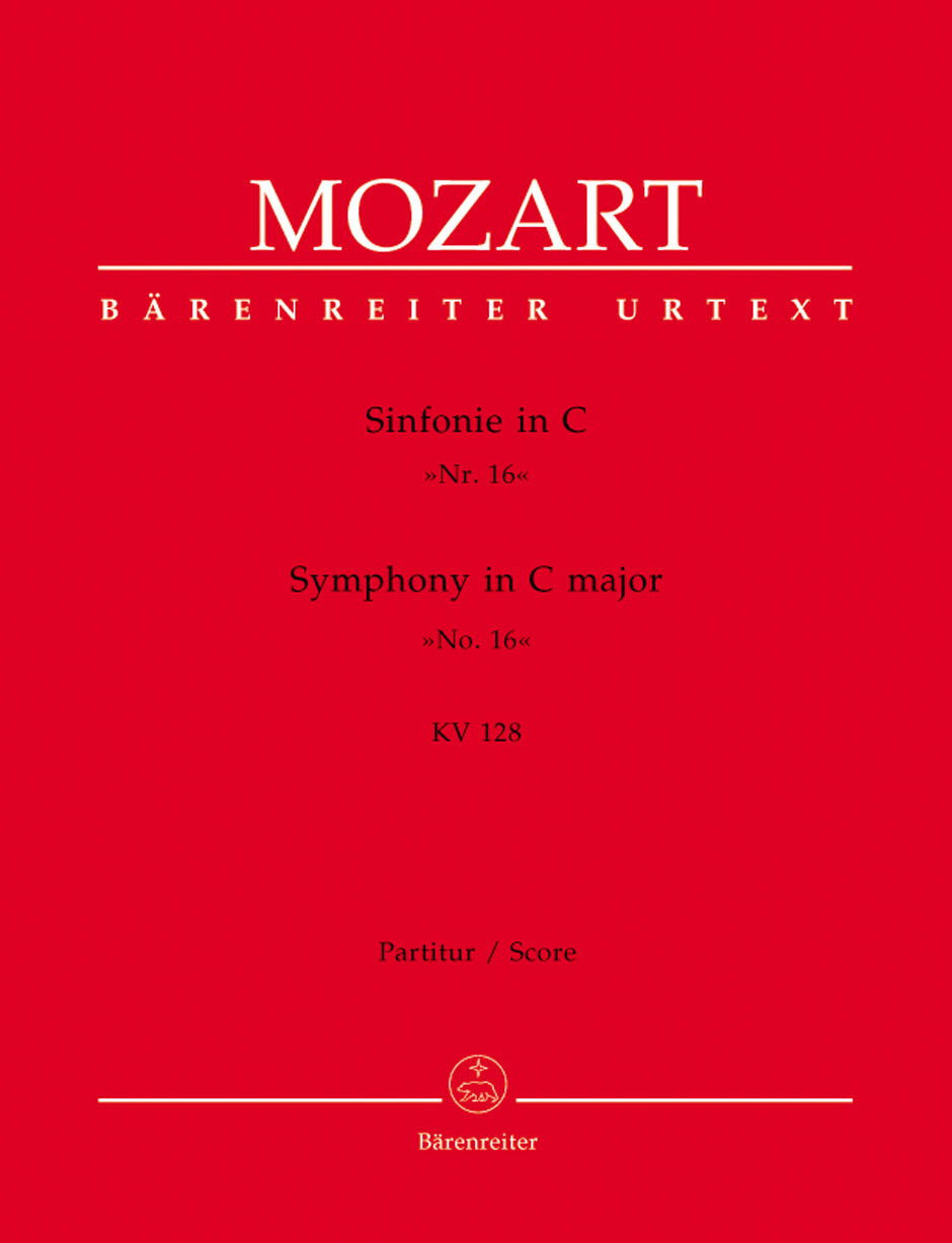 Mozart, Symphony No. 16 in C, KV 128 (Barenreiter)