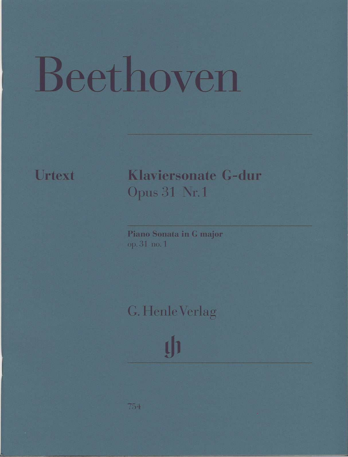 Beethoven, Sonata No.16 in G op. 31/1 (Henle)