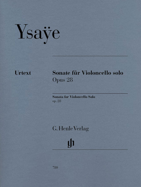 Ysaye, Sonate op. 28 (Vc Solo) (Henle)