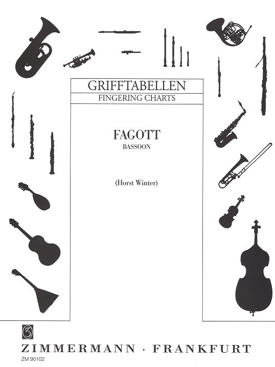 Fingering Charts: Fagott = Bassoon (Zimmermann)