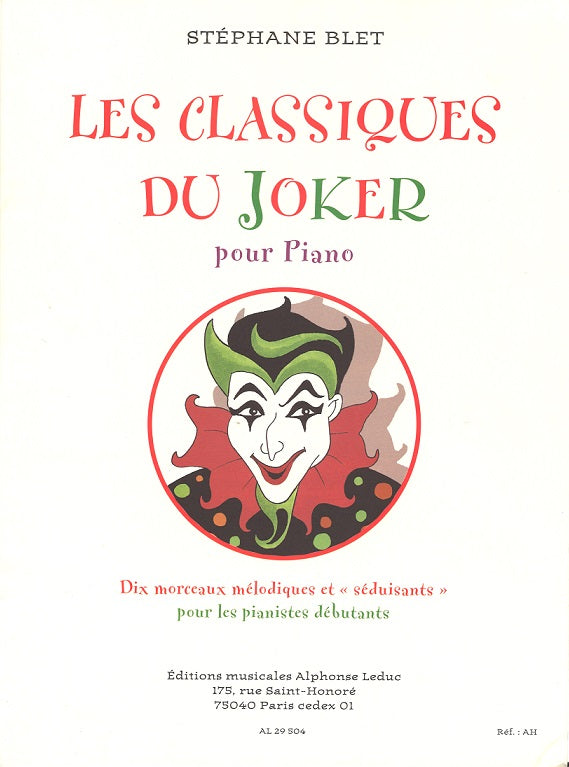 Blet, Classiques du joker: 10 morceaux (Leduc)