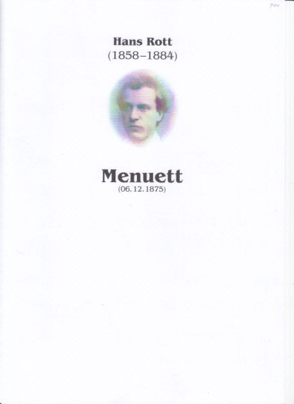 Rott, Menuett Des-dur (1895) (Frank Litterscheid)