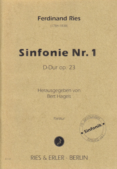 Ries, Symphony No. 1 in D op. 23 (Ries & Erler)