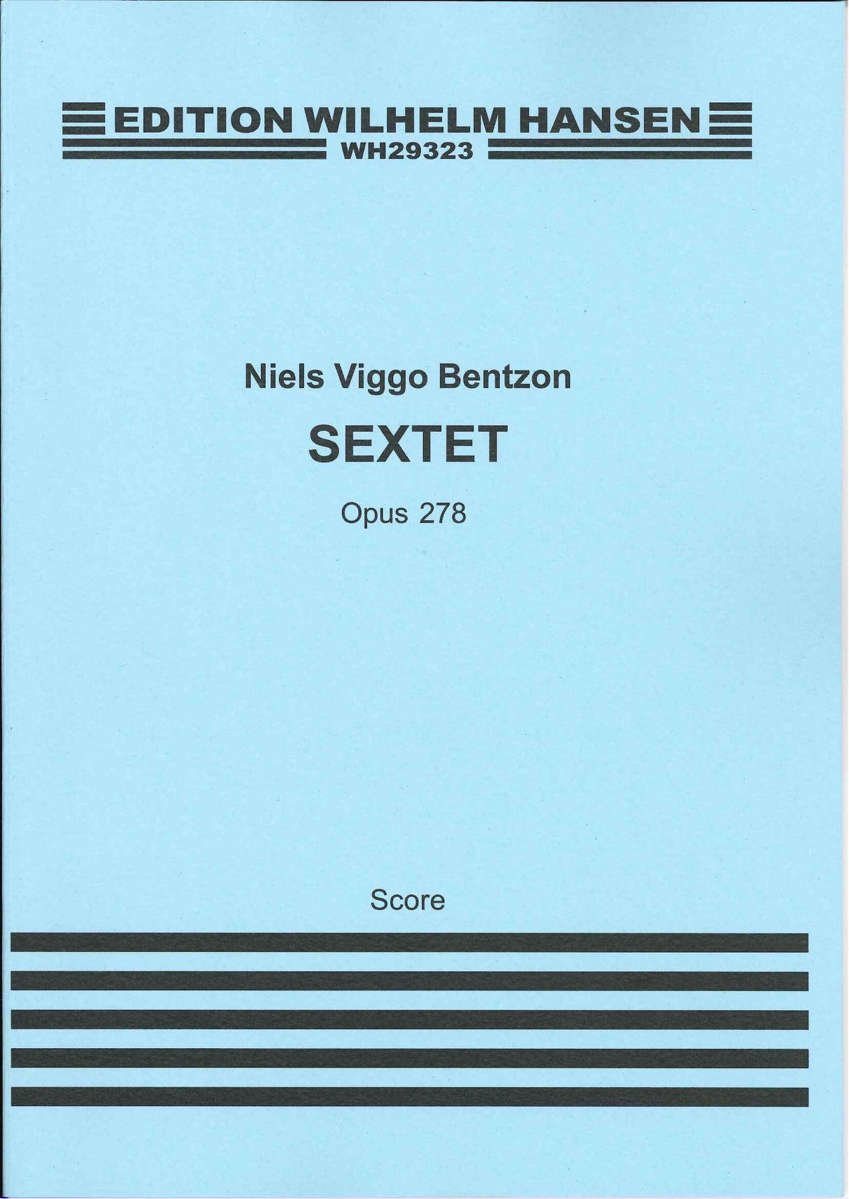 Bentzon, Sextet op. 278 (Score=Piano) (W.Hansen)