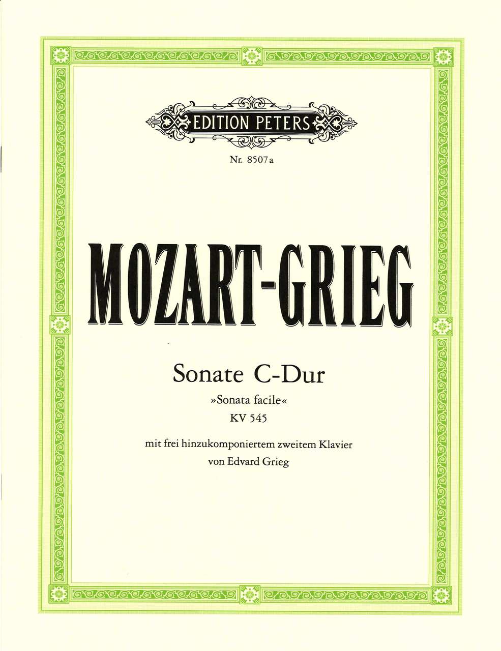 Mozart/Grieg, Sonata KV 545 in C (Peters)