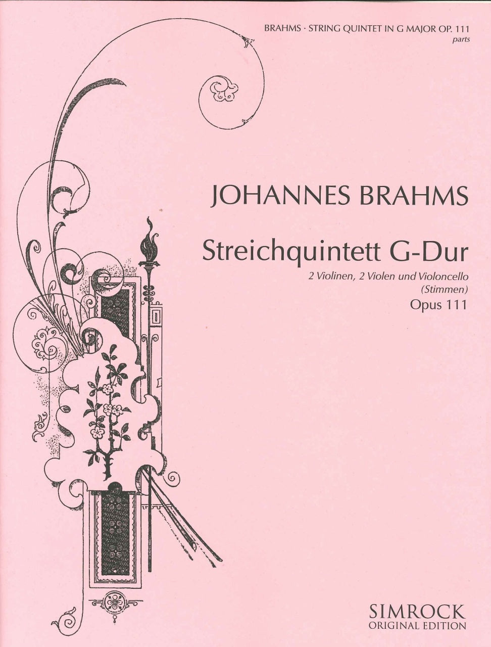Brahms, String Quintet No. 2, op. 111 (Simrock)