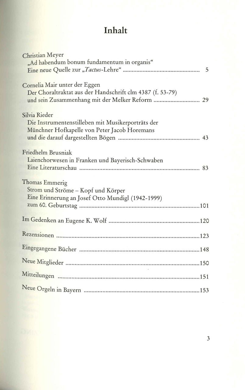 Musik in Bayern Heft 64 / 2002 (Hans Schneider)