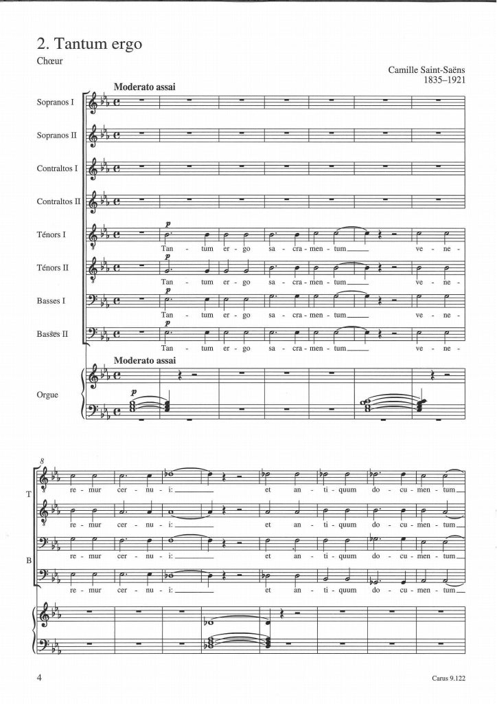 Saint-Saens, Ave verum; Tantum ergo (Carus)