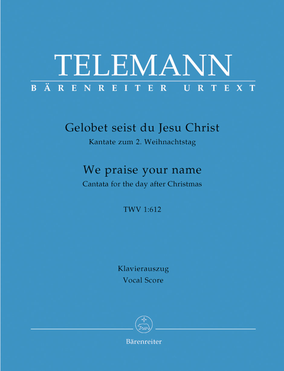 Telemann, Gelobet seist du, Jesu Christ (Barenreiter)