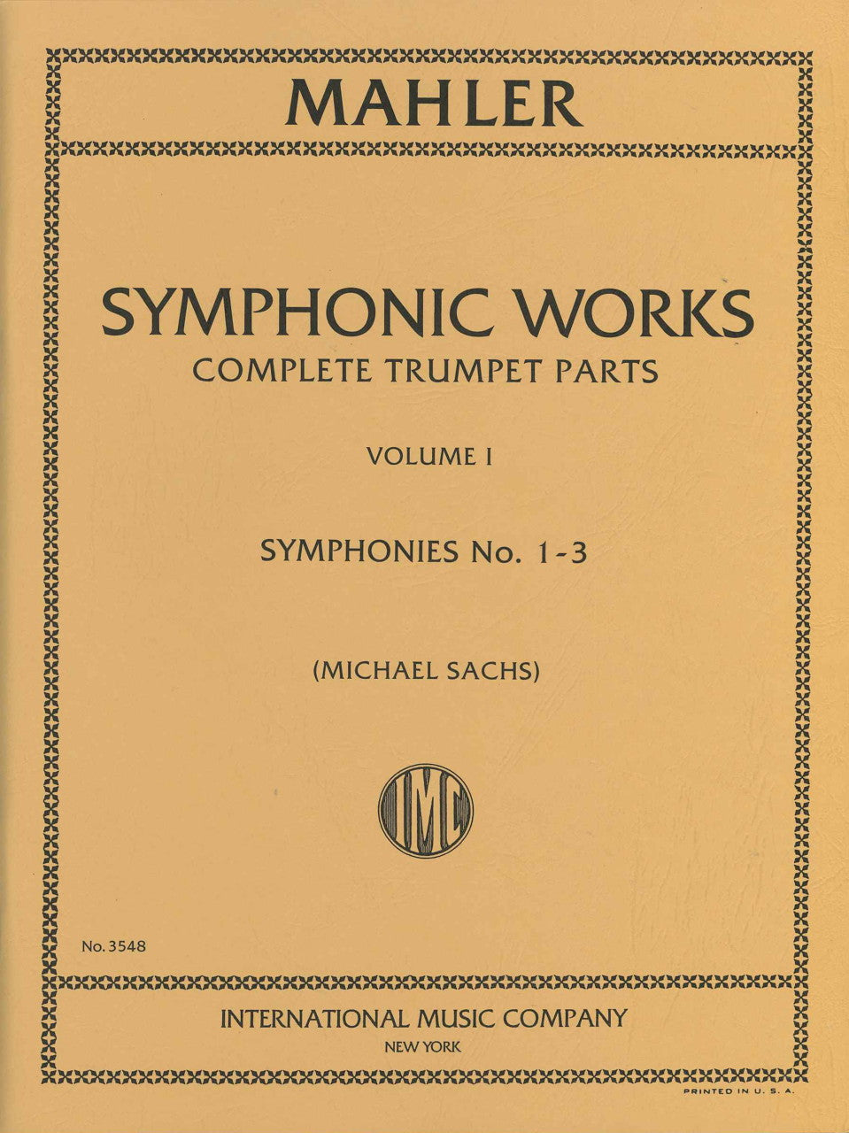 Mahler, Complete Trp Parts 1: Sym 1-3 (IMC)
