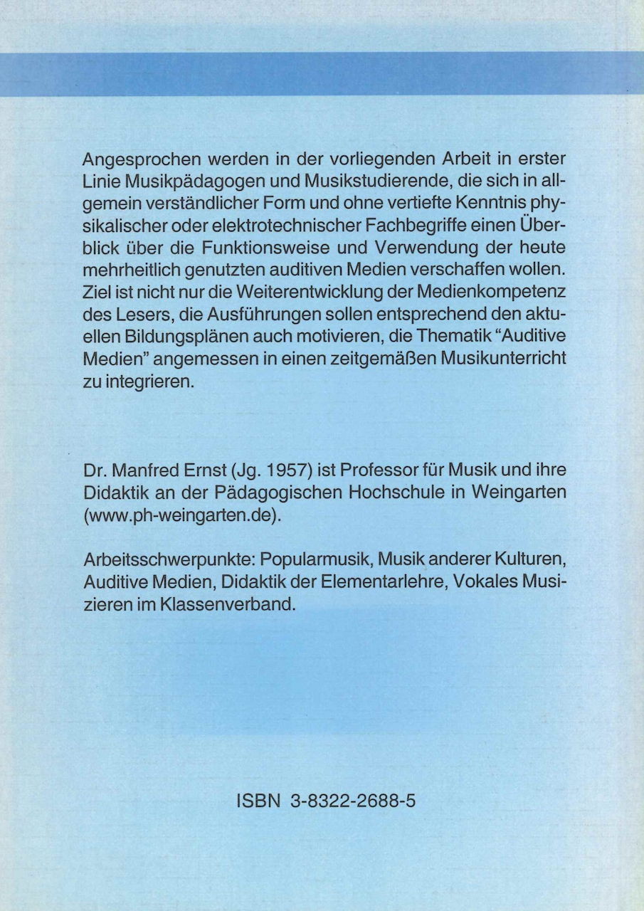 Ernst, Auditive Medien & Musikunterricht (Shaker)