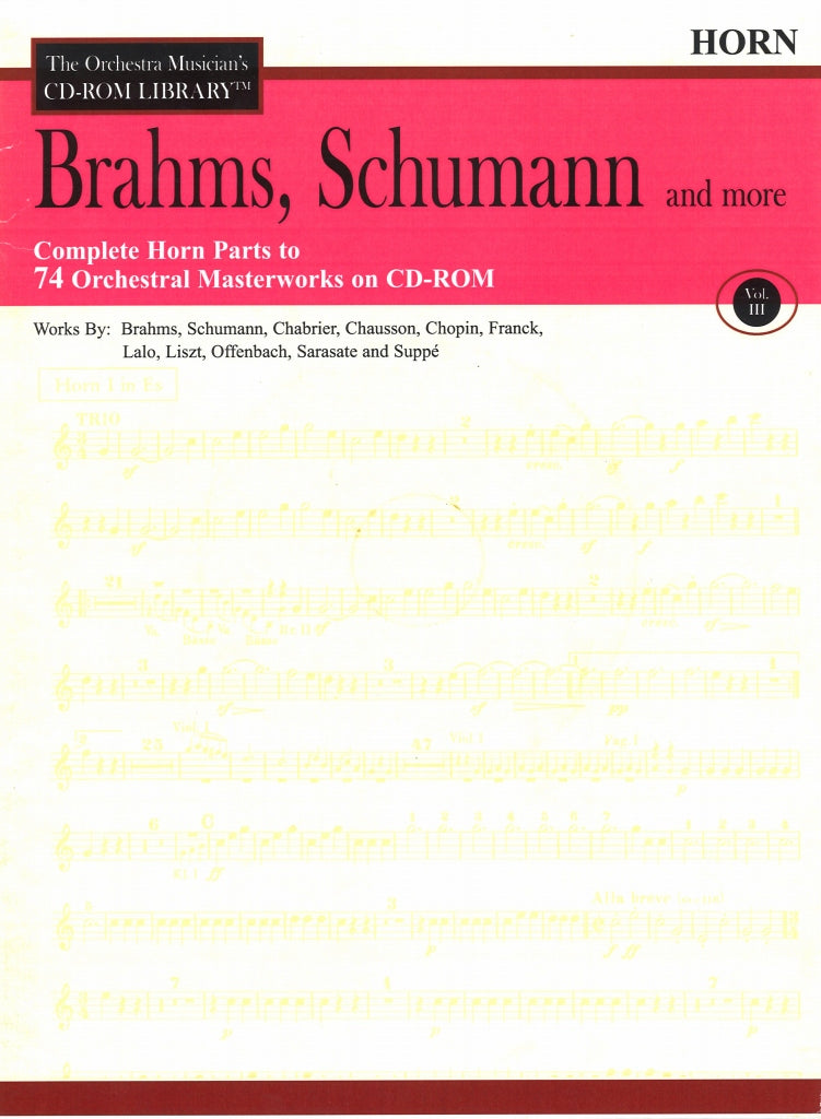 Orchestra Musician's CD-ROM 3 Hn (CD Sheet Music)