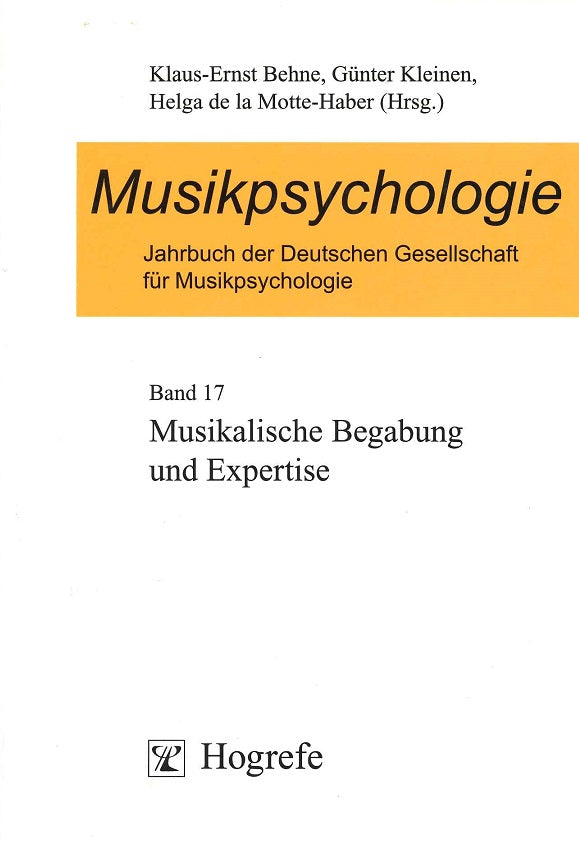 Musikpsychologie: Jahrbuch 17 (Hogrefe-Verlag)