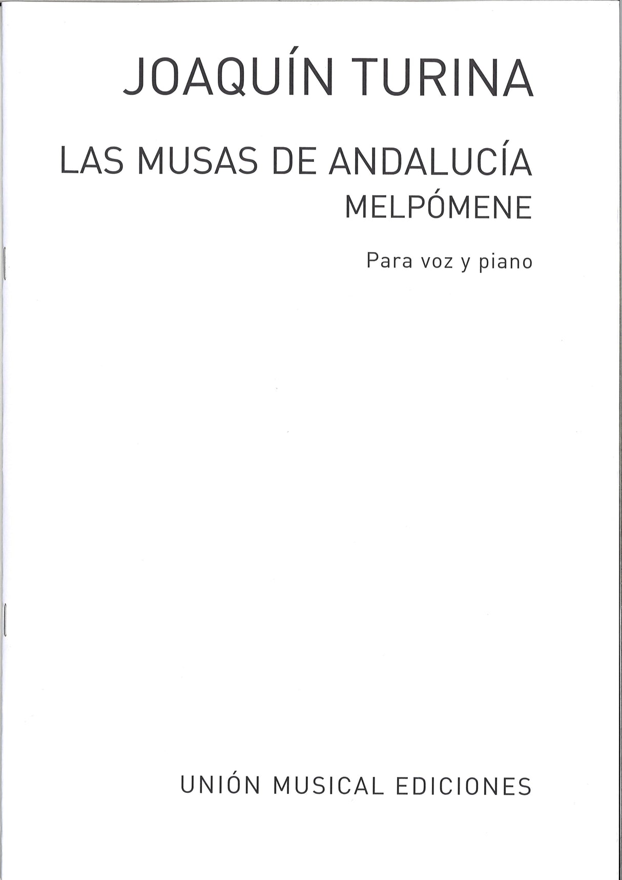 Turina, Musas de Andalucia op. 93, 5 (UME)