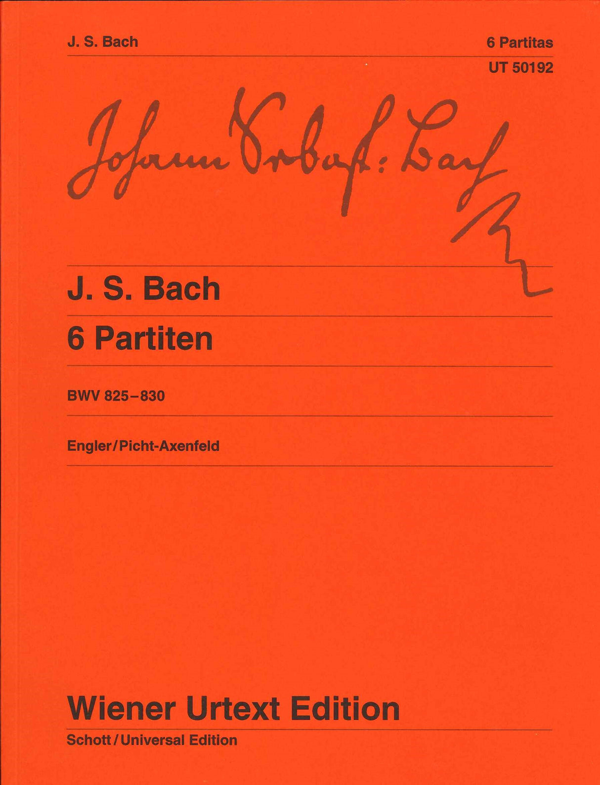 Bach, Partiten BWV 825-830 (Wiener Urtext Edition)