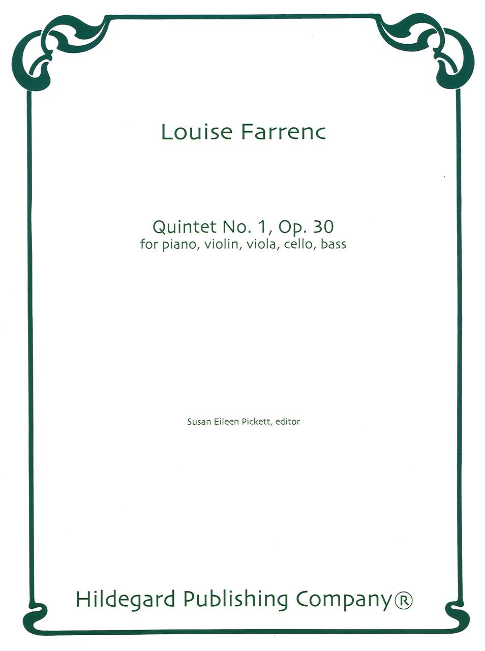 Farrenc, Piano Quintet No. 1, op. 30 (Hildegard Publishing)