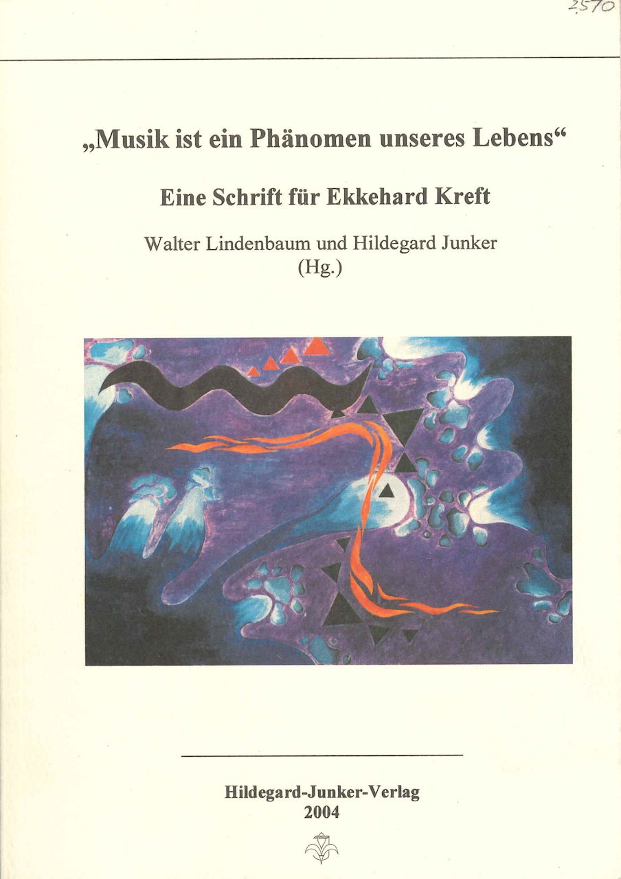 Musik ist ein Phanomen unseres Lebens (Hildegard-Junker-Verlag)