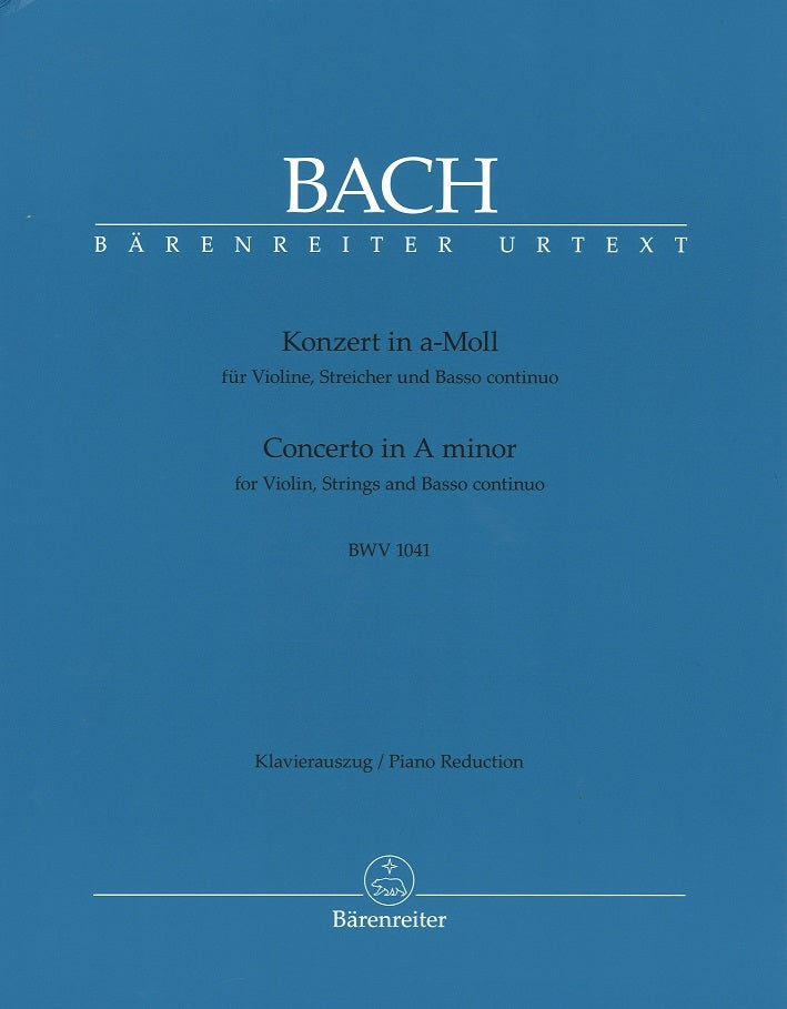 Bach, Concerto BWV 1041 in a (Manze) (Barenreiter)