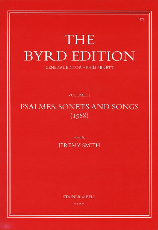 Byrd Edition 12: Psalmes, Sonets... (Stainer & Bell)