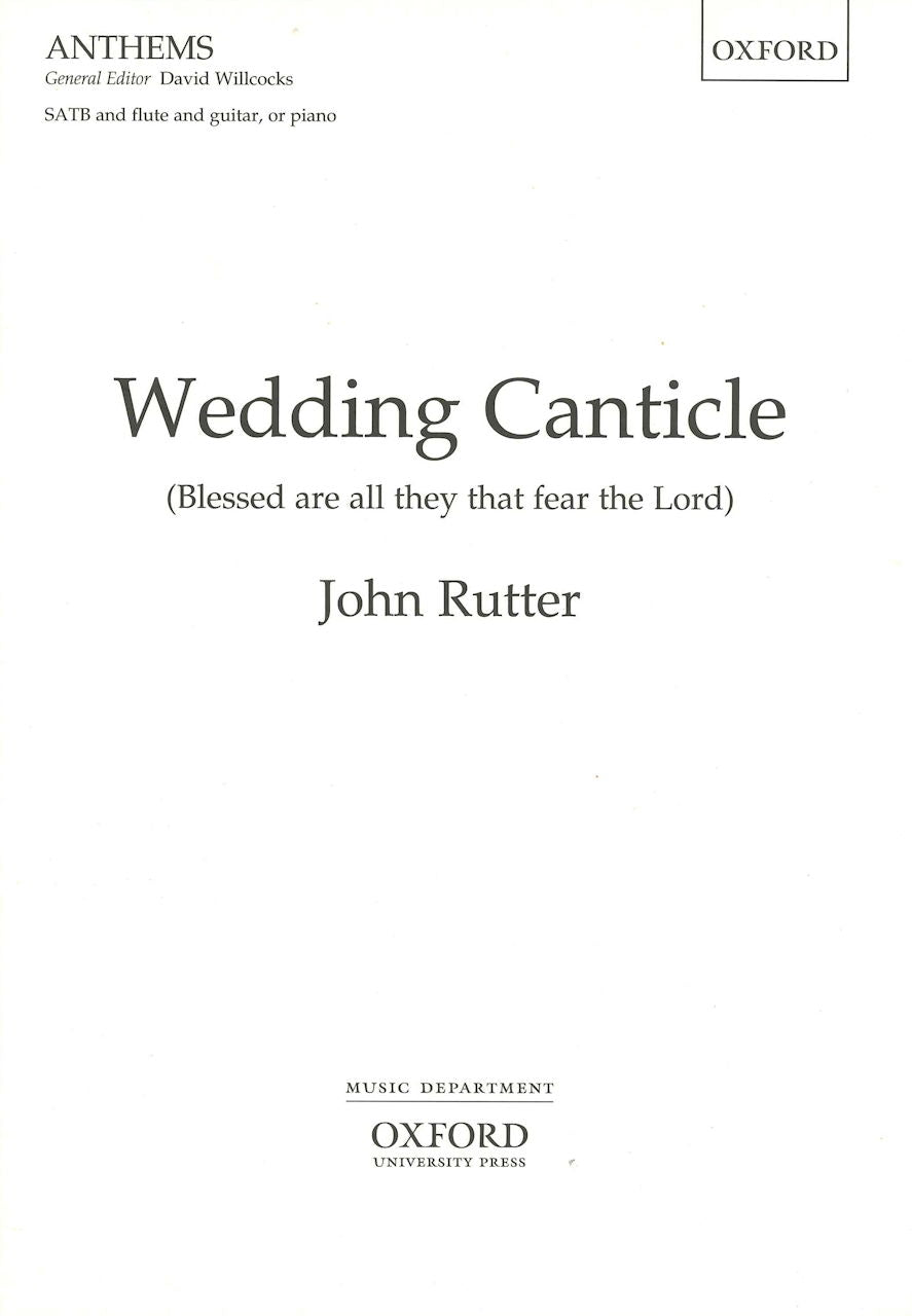 Rutter, Wedding Canticle (Oxford University Press)