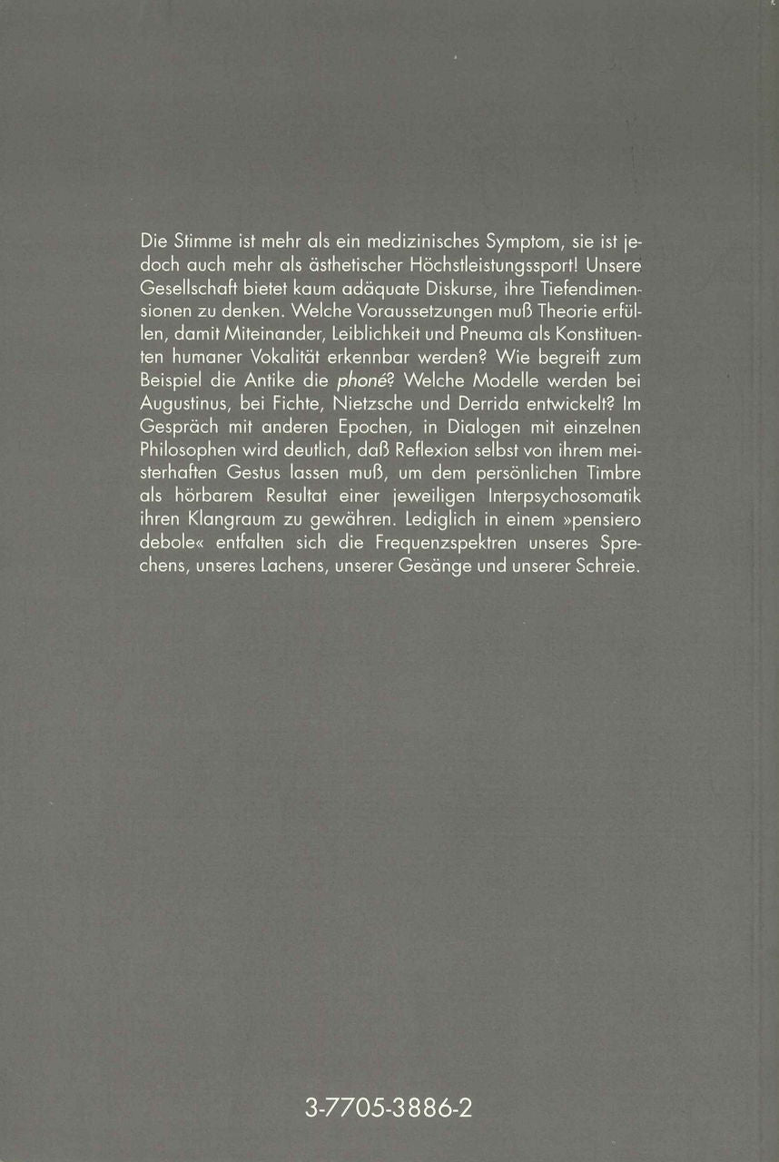 Lange, Eine Mikrotheorie der Stimme (Wilhelm Fink)