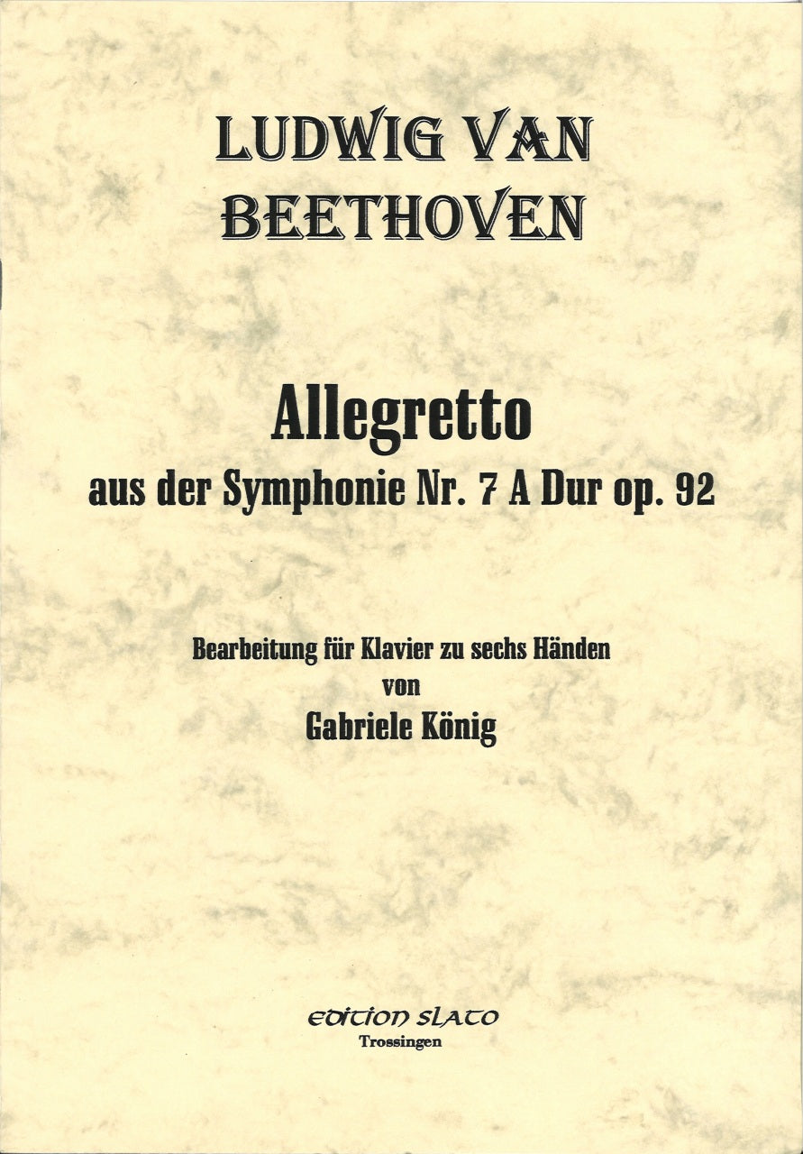 Beethoven, Symphonie Nr. 7, Allegretto (Edition Slato)