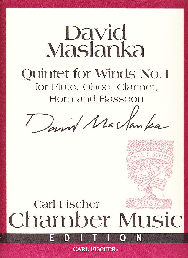 Maslanka, Quintet No. for Winds No. 1 (Carl Fischer)